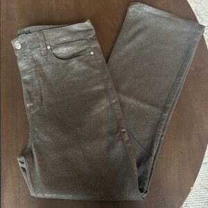 PAIGE Glittery Gray Pants